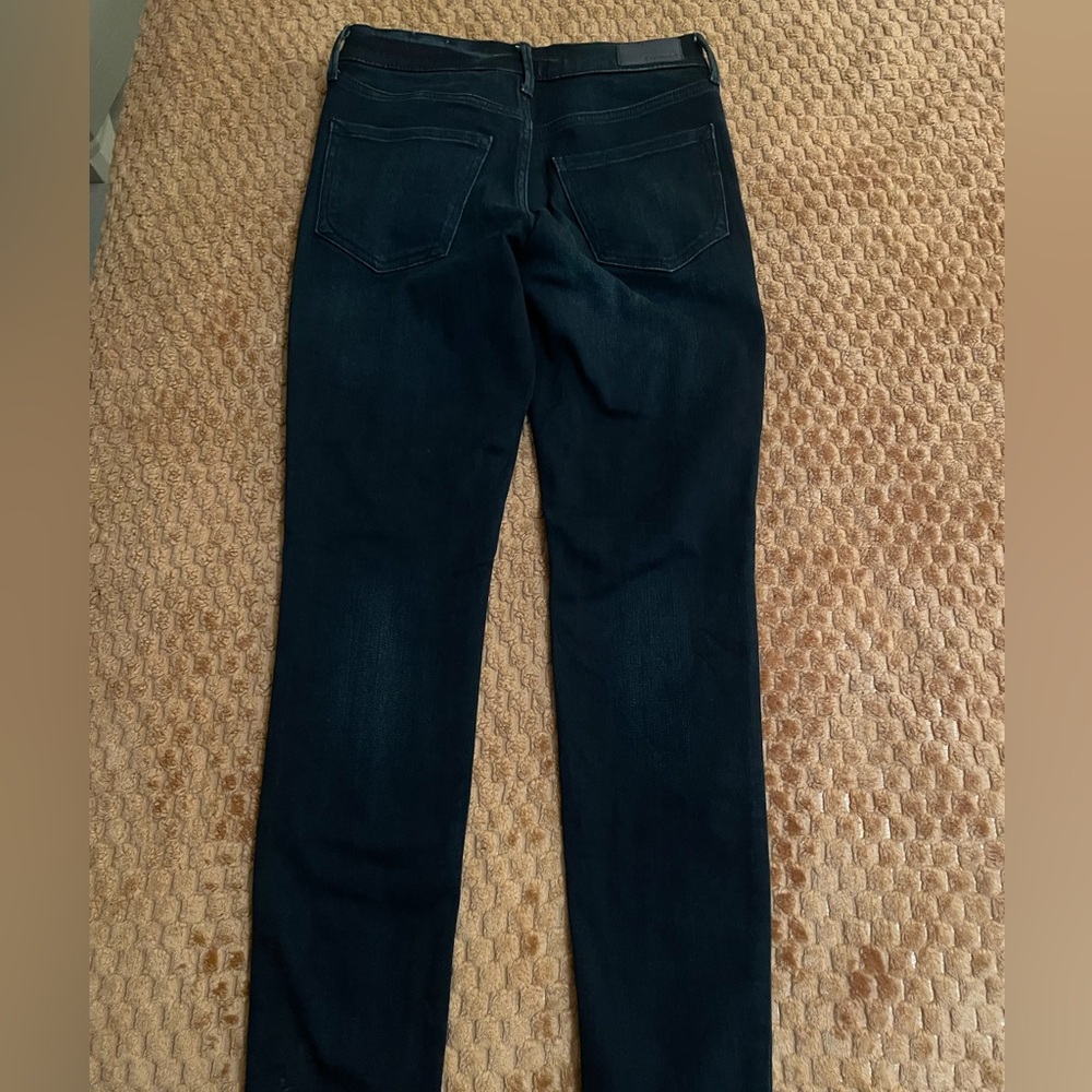 Express Women's Dark Blue Straight Jeans